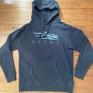 Sitka Mens Heavyweight Hoodie Medium Black